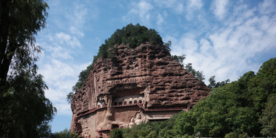 麦积山访古